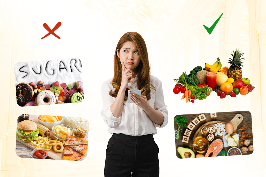 Hướng dẫn 8 cách chữa mụn hiệu quả, giá rẻ 2 Thực hiện chế độ dinh dưỡng hợp lý và lành mạnh