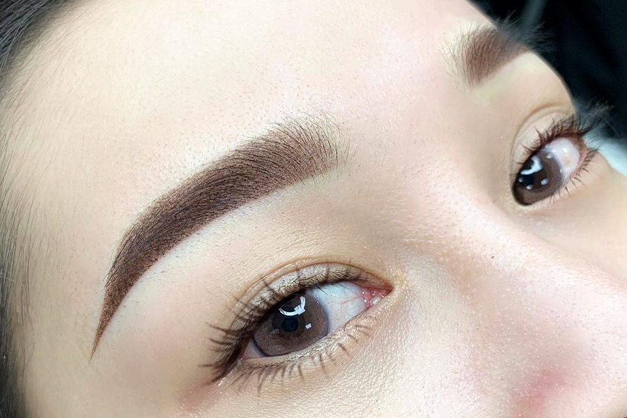 điêu khắc chân mày shading